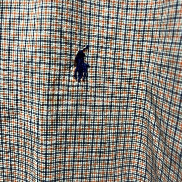 Ralph Lauren 120s 2 Ply Shirt Men's Size Large‎ Gingham Check Long Sleeve - Picture 2 of 5